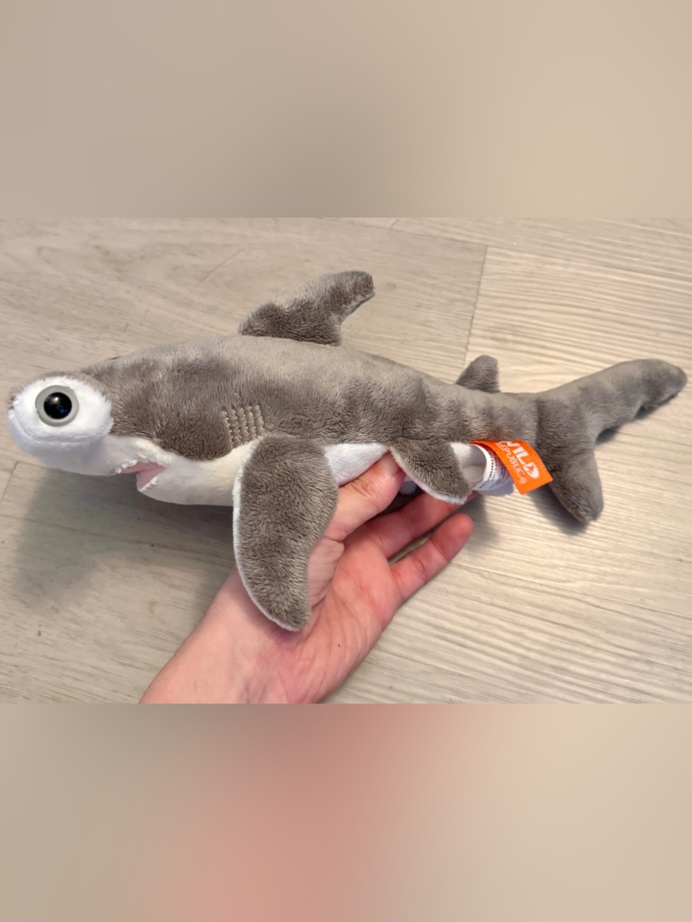 Wild Republic Hammerhead Shark Plush Stuffed Animal Toy Aquarium Small